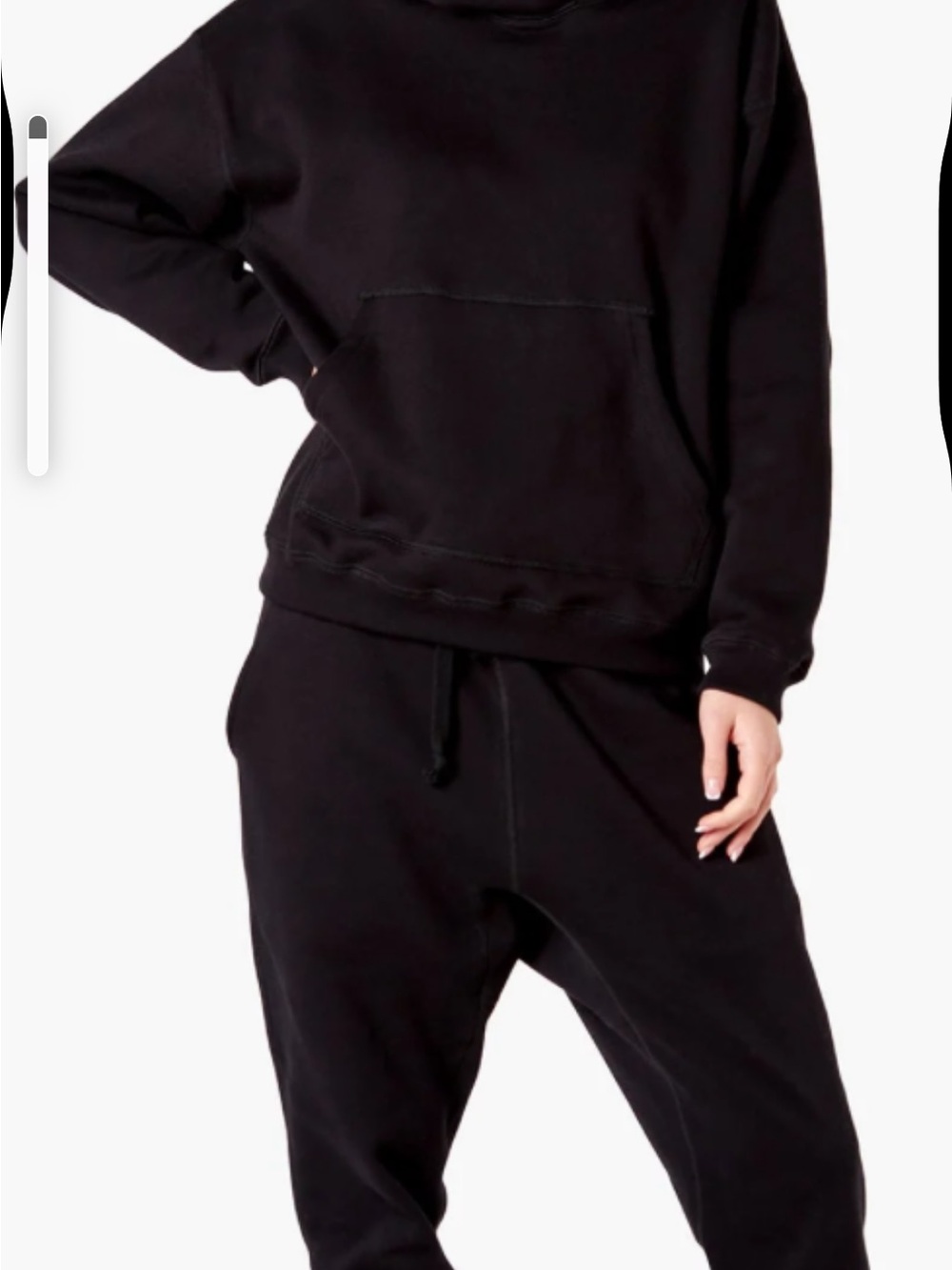 Tkees Women's Jogger Pants and Sweatshirt Set drop crotch worn once